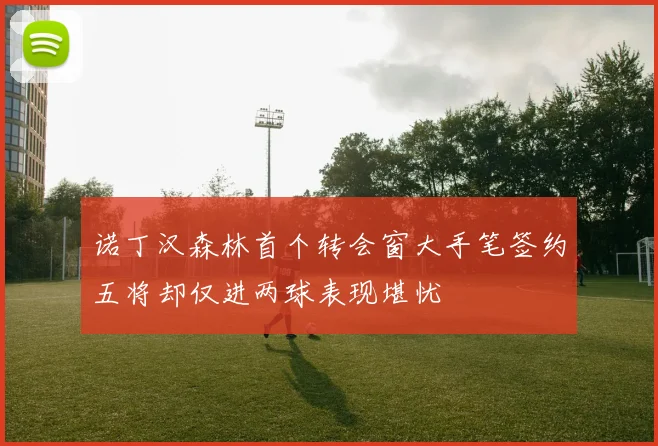 诺丁汉森林首个转会窗大手笔签约五将却仅进两球表现堪忧